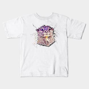 Cute art sea otter Kids T-Shirt